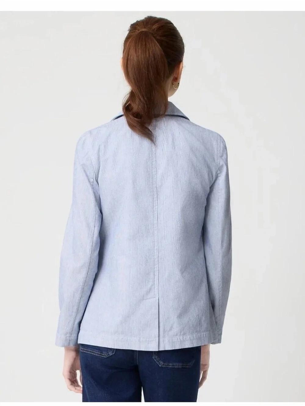 J. Crew Cotton-blend stretch relaxed blazer